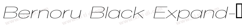 Bernoru Black Expand字体转换